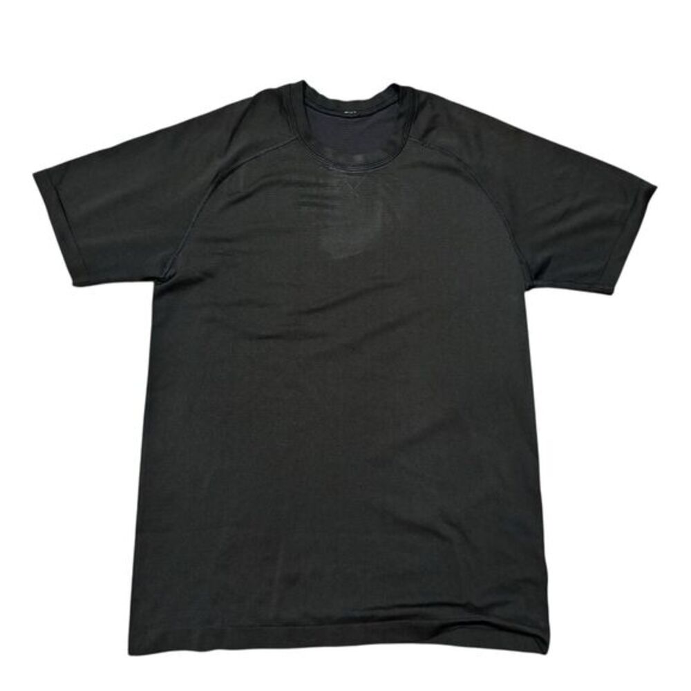 Lululemon Black Athletic T Shirt Men Small Slim Fit Workout Gym Tee‎